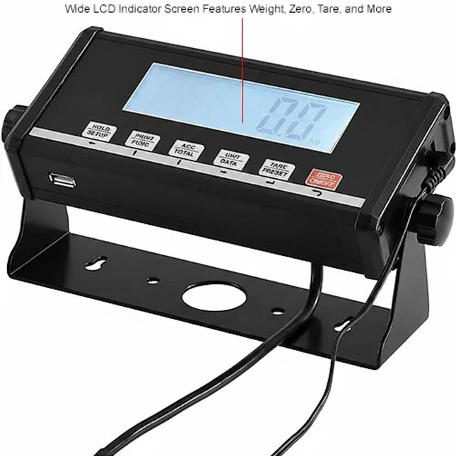 Portable Digital Drum Scale with LED Indicator - 5,000 lb Capacity
