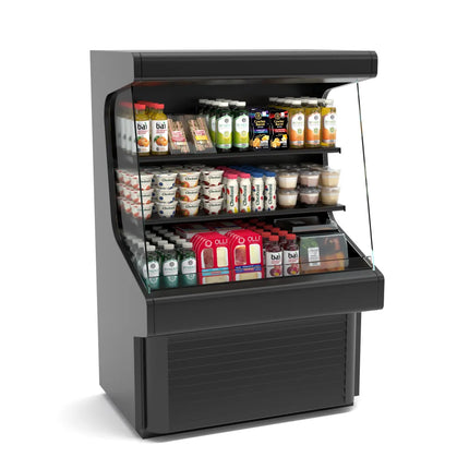 Low Profile Open Display Merchandiser - 40" Premium Refrigerated Display