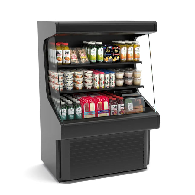 Low Profile Open Display Merchandiser - 40" Premium Refrigerated Display